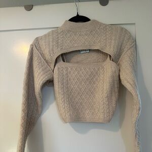 House of Harlow 2 piece sweater set